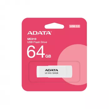 ADATA UC310 USB zibatmiņa 64 GB USB Type-A 3.2 Gen 1 (3.1 Gen 1) Balta