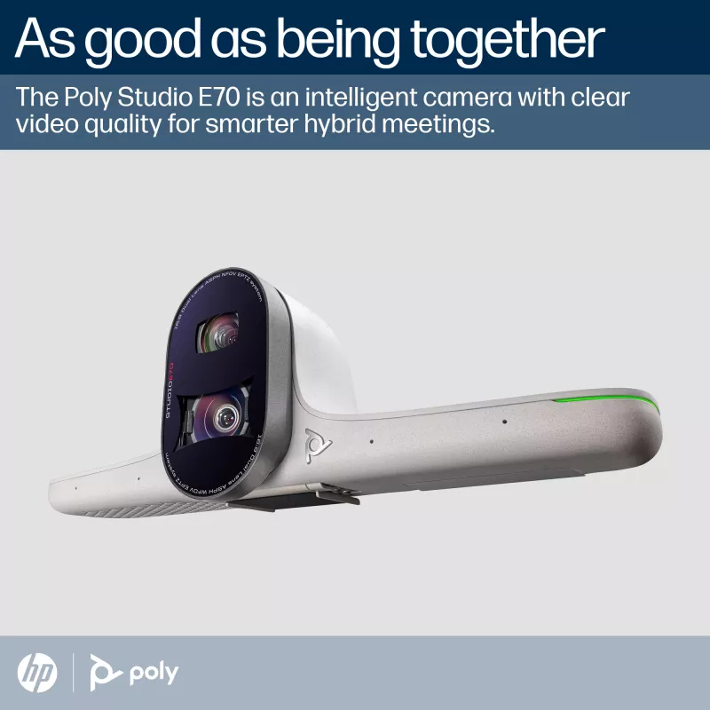 Smart Camera POLY Studio E70 20 MP 4K Ultra HD balta
