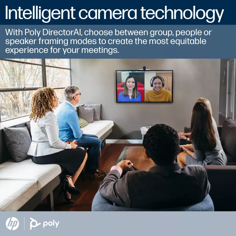 Smart Camera POLY Studio E70 20 MP 4K Ultra HD balta