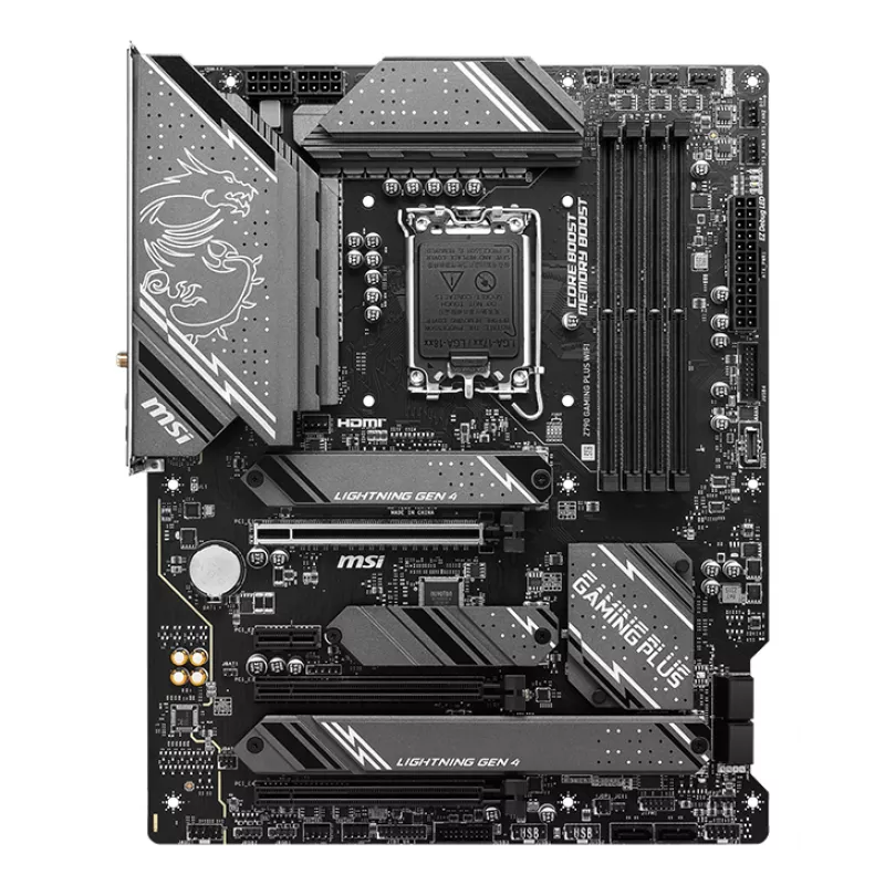 Mātesplate MSI Z790 GAMING PLUS WIFI — Intel Z790, LGA 1700 ATX, DDR5, 4x M.2, 2.5Gb LAN, Wi‑Fi 6, BT 5.3
