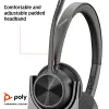 HP Poly Voyager 4320 UC Stereo USB-A austiņas +BT700 USB-A adapteris +Uzlādes statīvs