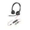 HP Poly Melnswire 3325 Stereo Microsoft Teams Certified USB-C Headset +3.5mm Plug +USB-C/A Adapter