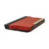 Vadu maršrutētājs MikroTik L009UiGS-RM — 8x RJ-45, 2.5 Gigabit Ethernet, 1x SFP, 1x USB, 800 MHz CPU, 512 MB RAM, sarkans
