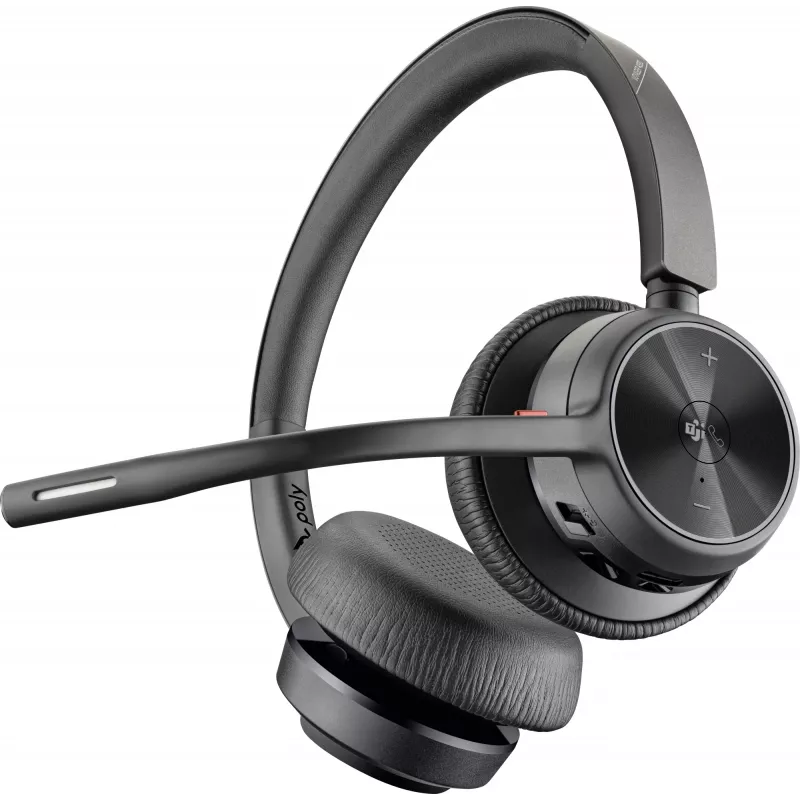 HP Poly Voyager 4320 Microsoft Teams sertificētas USB-C austiņas +BT700 sargspraudnis