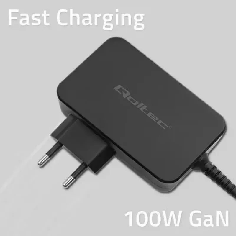 Lādētājs Qoltec 52388 Indoor Fast Charging 20V 5A Melns