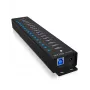 ICY BOX 17-Port Hub with USB 3.2 Gen 1 Type-A interface, USB 3.2 Gen 1 (3.1 Gen 1) Type-A, USB 3.2 Gen 1 (3.1 Gen 1) Type-A, USB Type-B, 5000 Mbit/s, Melns, China, DC