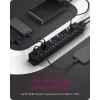 ICY BOX 17-Port Hub with USB 3.2 Gen 1 Type-A interface, USB 3.2 Gen 1 (3.1 Gen 1) Type-A, USB 3.2 Gen 1 (3.1 Gen 1) Type-A, USB Type-B, 5000 Mbit/s, Melns, China, DC