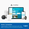 TP-Link Tapo viedā spuldze, daudzkrāsu, Matter, viedā spuldze, Wi-Fi/Bluetooth, balta, 802.11b, 802.11g, Wi-Fi 4 (802.11n), WPA-PSK, WPA2-PSK, WPA3-SAE, LED