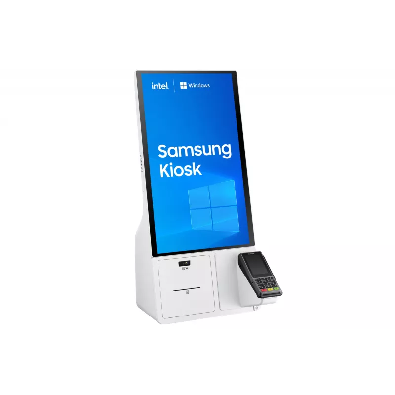 Samsung KM24C-3 Kioska dizains 61 cm (24 collas) LED 250 cd/m² Full HD Balts Skārienekrāns Iebūvēts procesors Windows 10 IoT Enterprise 16/7