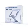 Portatīvā datora statīvs Gembird NBS-D1-03 Sudraba Alumīnija līdz 39,6 cm (15,6 collas), salokāms, augstums 60 mm, maks. slodze 5 kg