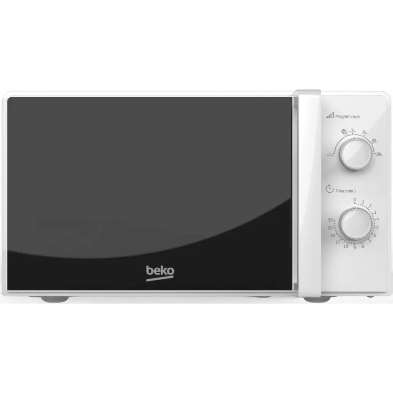 Mikroviļņu krāsns BEKO MOC20100WFB — 700 W, 20 L, 245 mm grozāmais šķīvis, balta