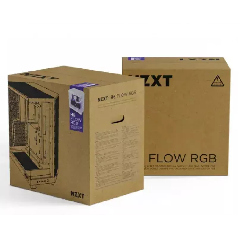 PC Case NZXT H6 Air Flow Midi Tower Melns