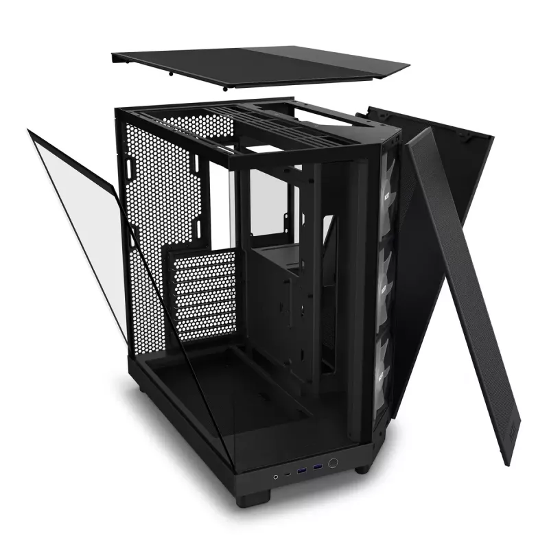 PC Case NZXT H6 Air Flow Midi Tower Melns