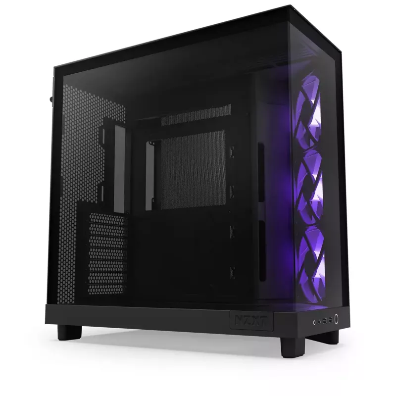 PC Case NZXT H6 Air Flow Midi Tower Melns