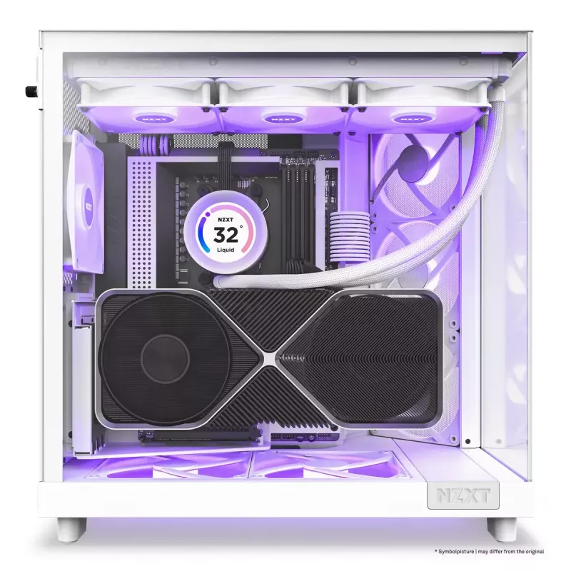 PC korpuss NZXT H6 Air Flow Midi Tower balts