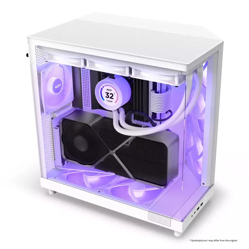 PC korpuss NZXT H6 Air Flow Midi Tower balts
