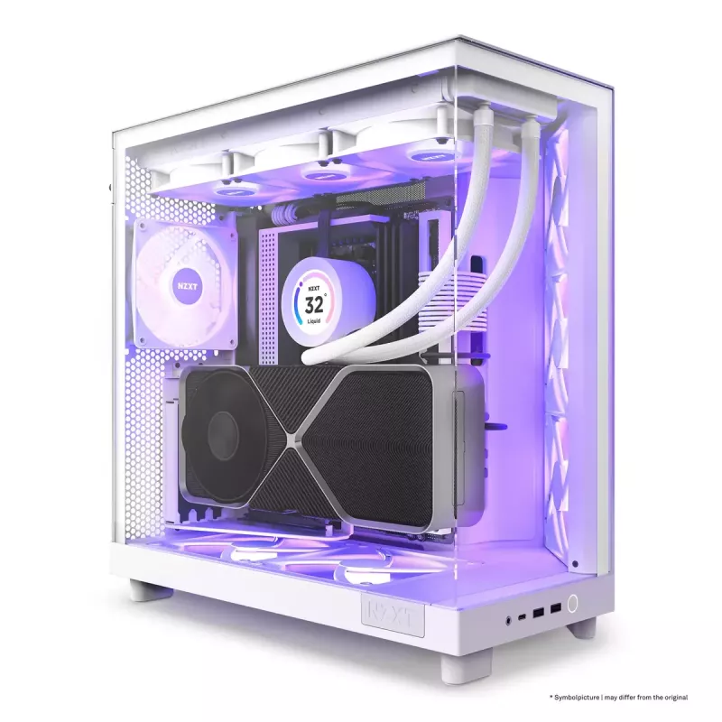 PC korpuss NZXT H6 Air Flow Midi Tower balts