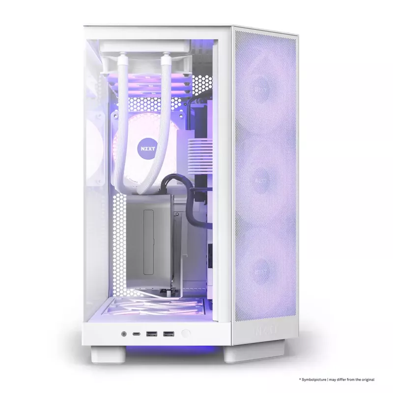 PC korpuss NZXT H6 Air Flow Midi Tower balts