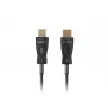 HDMI kabelis LANBERG CA-HDMI-30FB-0100-BK 10 m, HDMI Type A 2.1, 48 Gbit/s, 144 Hz, HDR, ARC, Ethernet