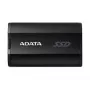 Portatīvais SSD ADATA SD810 500 GB — USB Type-C, USB 3.2 Gen 2x2, 2000 MB/s, IP68, alumīnijs, melns