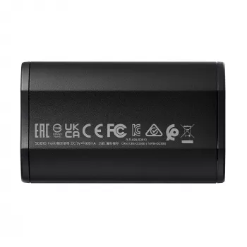 Portatīvais SSD ADATA SD810 500 GB — USB Type-C, USB 3.2 Gen 2x2, 2000 MB/s, IP68, alumīnijs, melns