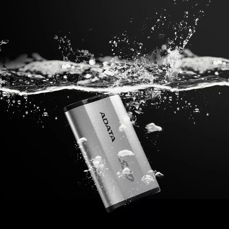 Pārnēsājams SSD ADATA SD810 4 TB, USB Type-C, USB 3.2 Gen 2x2, 2000 MB/s lasīšana/rakstīšana, IP68 alumīnija korpuss