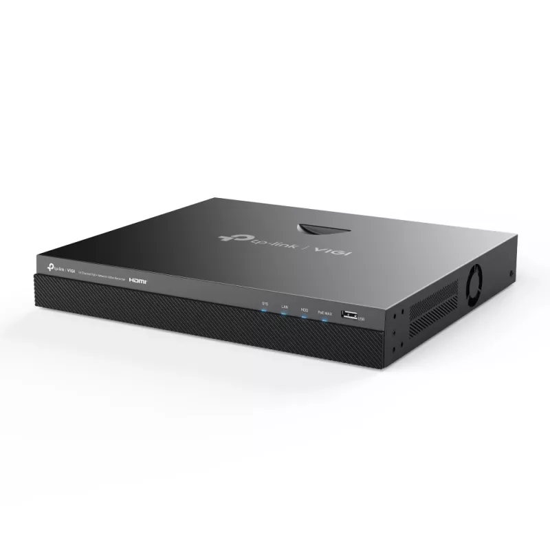 TP-Link VIGI NVR2016H-16P tīkla videoreģistrators, melns