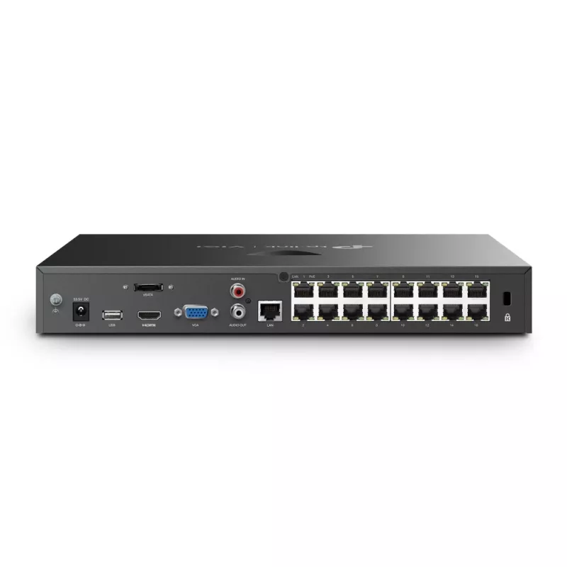 TP-Link VIGI NVR2016H-16P tīkla videoreģistrators, melns