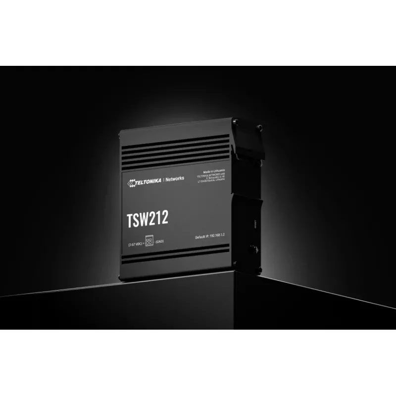 TELTONIKA TSW212 Pārvaldāms PoE+ Gigabitu Ethernet slēdzis (8 porti + 2 SFP)