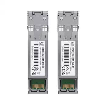 Tīkla raiduztvērēja modulis UBIQUITI UACC-OM-MM-10G-D-2, 10 Gbit/s, daudzmodu 850 nm, LC, 2 gab. iepakojumā