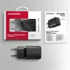 Sienas lādētājs Axagon ACU-PQ20 QC3.0 PD Type-C 20W Melns