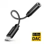 Axagon ADA-HC USB-C uz 3,5 mm ligzdu - Hi-Res DAC audio adapteris, 384kHz/32bit, stereo