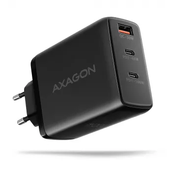 Axagon ACU-DPQ100 PD3.0 un QC 4+ TRĪS IZEJAS sienas lādētājs 100W