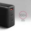 Axagon ACU-DPQ100 PD3.0 un QC 4+ TRĪS IZEJAS sienas lādētājs 100W