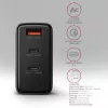 Axagon ACU-DPQ100 PD3.0 un QC 4+ TRĪS IZEJAS sienas lādētājs 100W