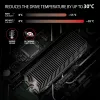 Axagon CLR-M2XT alumīnija pasīvais dzesētājs vienpusējiem un abpusējiem M.2 SSD diskiem ar izmēru 2280, augstums 24 mm