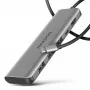 Axagon HMC-5H USB 5 Gbps centrmezgls, 3x USB-A, HDMI 4k/30Hz, PD 100W, 100cm USB-C kabelis