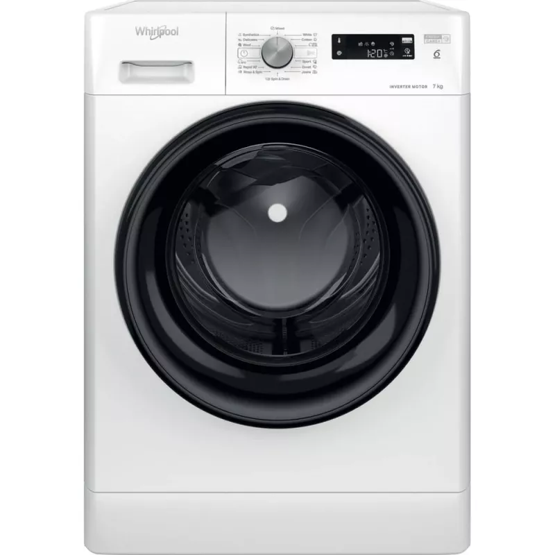 Whirlpool FFS7259BEE veļas mazgājamā mašīna ar priekšējo ielādi 7 kg 1151 apgr./min Balta