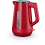 Elektriskā tējkanna Bosch TWK1M124 — 1,7 L, 2400 W, sarkana, bezvada, 360° bāze