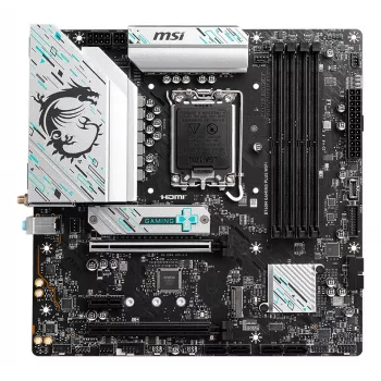 Mātesplate MSI B760M GAMING PLUS WIFI – Intel B760, LGA 1700, mikro ATX, DDR5, 4 DIMM, Wi‑Fi 6E, 2,5 Gb LAN