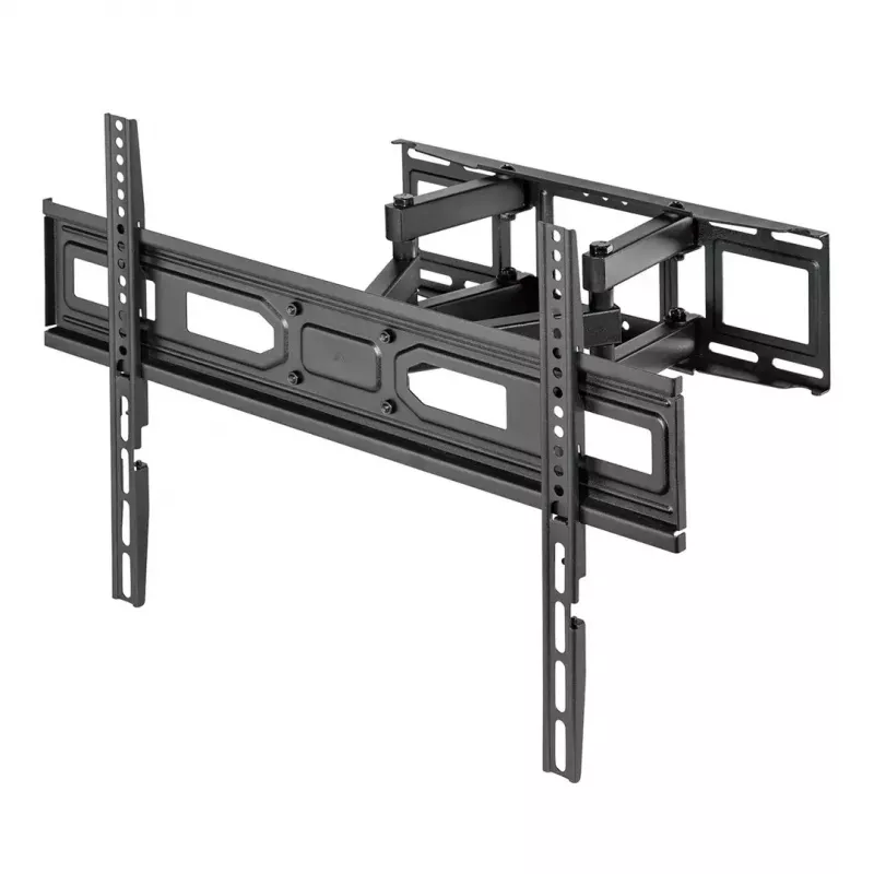 TV sienas stiprinājums MACLEAN MC-710N VESA līdz 600x400 mm, slīpums +3°/−15°, maks. attālums 35.5 cm, maks. ekrāns 80 collas, tērauds, melns