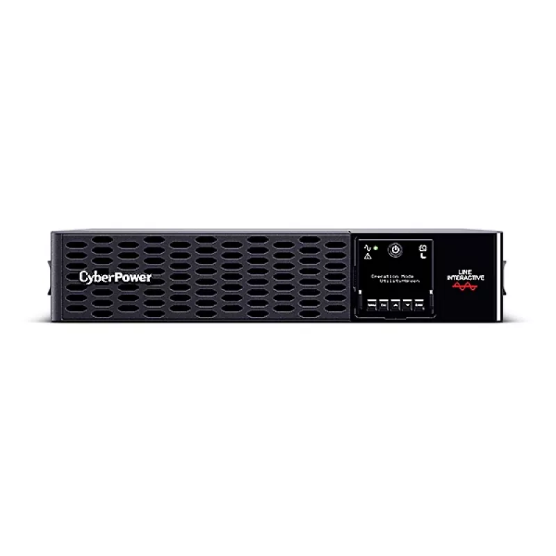 Nepārtrauktās barošanas avots CYBERPOWER PR1000ERT2U, 1 kVA (1000 W), līnijas interaktīvs, 10x C13 kontaktligzdas, tīrs sinusoidāls vilnis, statīvs/torņa 2U