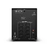 Nepārtrauktās barošanas avots CYBERPOWER PR1000ELCD — 1 kVA (900 W), līnijinteraktīvā, tīrais sinusa vilnis, 8× C13 ligzdas, LCD, karstās apmaiņas baterija
