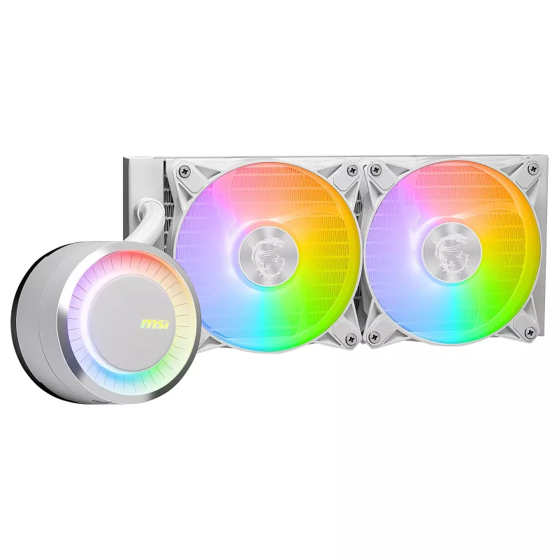 MSI MAG Coreliquid E240 balta mātesplates, procesora šķidruma dzesēšanas komplekts 12 cm