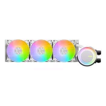 MSI MAG Coreliquid E360 balta mātesplate, procesors šķidruma dzesēšanas komplekts 12 cm