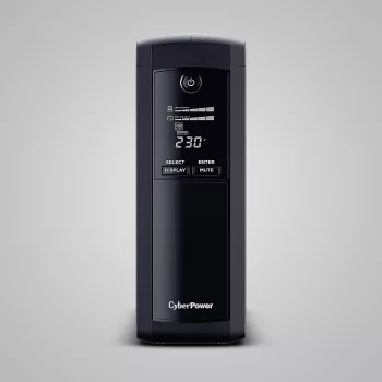 Nepārtrauktās barošanas avots CYBERPOWER VP1600ELCD-FR 1,6 kVA / 900 W, līnijas interaktīvais, 5 maiņstrāvas rozetes, LCD, USB/RS-232