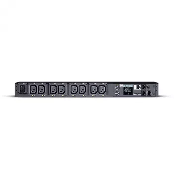 CyberPower PDU41004 strāvas sadales bloks (PDU) 8 maiņstrāvas rozetes 1U Melns