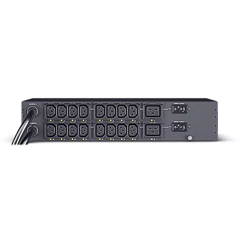 CyberPower PDU44302 strāvas sadales ierīce (PDU) 18 maiņstrāvas kontaktligzdas(-u) 2U Melna