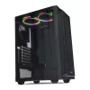 PC Case IBOX CETUS 906 Midi Tower Melns — ATX/mATX, 460×210×350 mm, 29 cm GPU, 7 disks, RGB ventilatori
