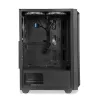 PC Case IBOX CETUS 906 Midi Tower Melns — ATX/mATX, 460×210×350 mm, 29 cm GPU, 7 disks, RGB ventilatori